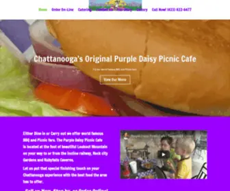 Purpledaisypicnic.com(Either Dine in or Carry out we offer world famous BBQ and Picnic fare. The Purple Daisy Picnic Cafe) Screenshot