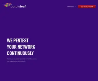 Purpleleaf.io(A Better Penetration Test) Screenshot