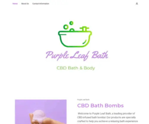 Purpleleafbomb.com(CBD Bath Bombs) Screenshot
