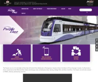 Purplelinemd.com(Maryland Purple Line) Screenshot