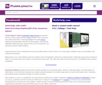 Purplemaths.com(Purplemath) Screenshot