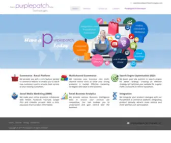 Purplepatchtechnologies.com(End technology provider to build and manage your online enterprise) Screenshot