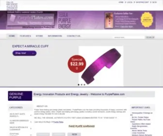 Purpleplates.com(Tesla Positive Purple Energy Plates) Screenshot