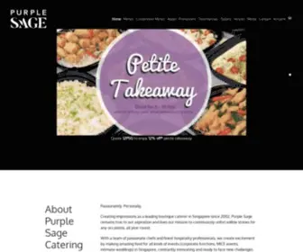 Purplesage.com.sg(Boutique Buffet Caterer) Screenshot