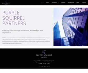 Purplesquirrelpartners.com(Creating value through innovation) Screenshot