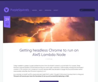 Purplesquirrels.com.au(An interactive and motion design blog) Screenshot