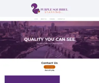 Purplesquirrelstaffing.com(Quality You Can See) Screenshot