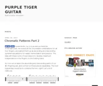 Purpletigerguitar.com(Purple Tiger Guitar) Screenshot