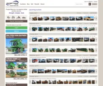 Purplewave.com(Auctions of Used Construction) Screenshot