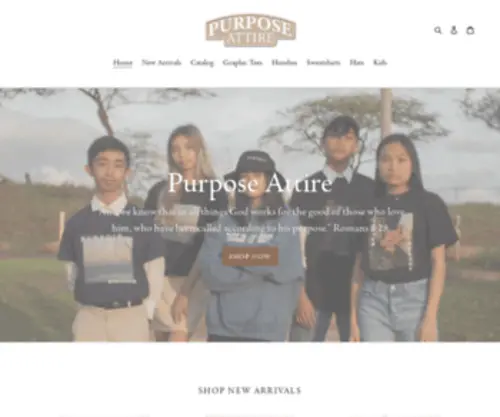 Purposeattire.com(Purpose Attire) Screenshot