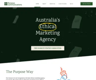 Purposecommunications.com.au(Purpose Communications) Screenshot