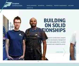 Purposeconstruction.ca(Purpose Construction) Screenshot