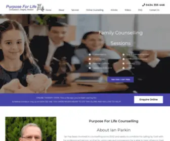 Purposeforlife.com.au(Purpose For Life Counselling) Screenshot