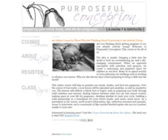 Purposefulconception.com(Purposeful Conception) Screenshot