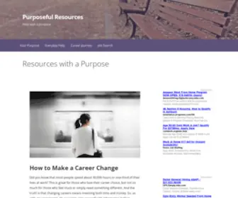 Purposefulresources.com(Help with a purpose) Screenshot