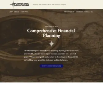 Purposefulsp.com(Purposeful Strategic Partners) Screenshot