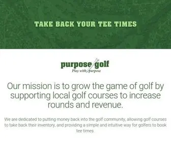 Purposegolf.com(Purpose Golf) Screenshot