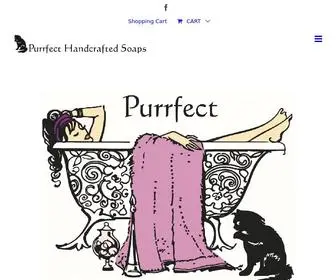 Purrfecthandcraftedsoaps.com(Purrfect Handcrafted Soaps) Screenshot