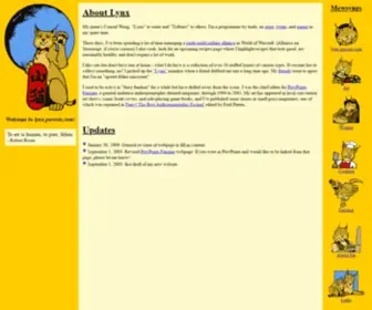 Purrsia.com(Mewsyngs of an upstart feline miscreant) Screenshot