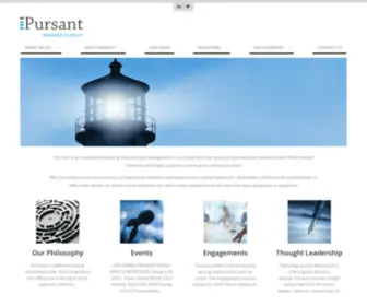 Pursant.com(The Investment Bank that also builds the value of your business) Screenshot
