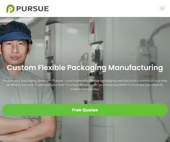Pursuepkg.com(Custom Flexible Packaging Manufacturer) Screenshot
