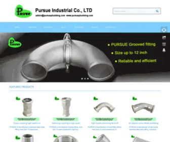 Pursueplumbing.com(SS press fitting and valve Manufacturer in China) Screenshot