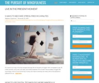 Pursuitofmindfulness.com(The Pursuit Of Mindfulness) Screenshot