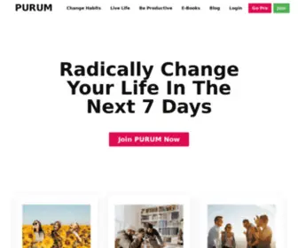 Purum.com(How Habit) Screenshot