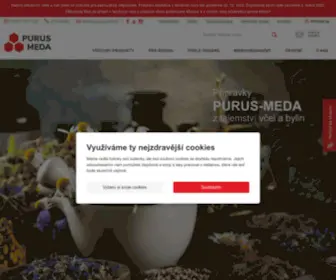 Purusmeda.cz(PURUS-MEDA | Přípravky ze včelího propolisu a bylin) Screenshot