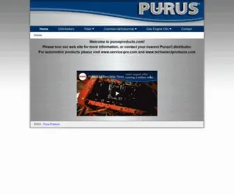 Purusproducts.com(Purus Heavy Duty Lubricants) Screenshot