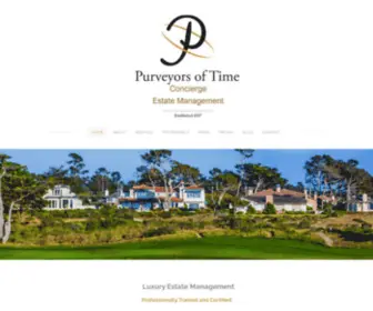 Purveyorsoftime.com(Home Care & Property Management in Carmel & Pebble Beach) Screenshot