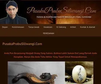 Pusakaprabusiliwangi.com(Pusaka dan Mustika Bertuah Peninggalan Prabu Siliwangi) Screenshot