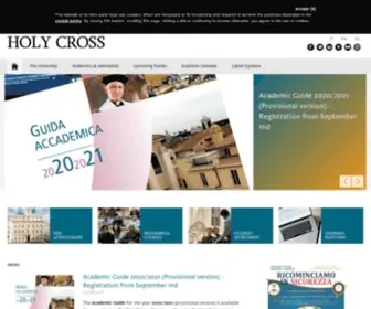 Pusc.it(The pontifical university of the holy cross) Screenshot