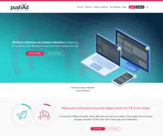 Push-AD.com(Dedykowana platforma marketing automation) Screenshot