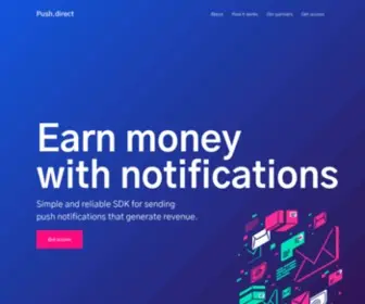 Push.direct(Earn money by sending notifications) Screenshot