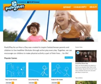 Push2Play.ca(Active Games for Kids) Screenshot