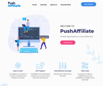 Pushaffiliate.net(The best monetizing solution) Screenshot