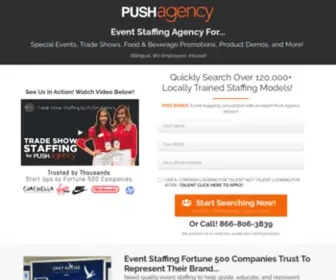 Pushagencystaff.com(Push Agency Event Staffing Models) Screenshot