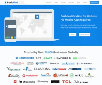 Pushalert.co(Push Notifications for Web and Mobile Browsers) Screenshot