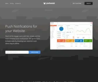 Pushassist.com(Chrome, Firefox, and Safari Push Notifications) Screenshot