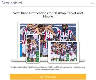 Pushbird.com(Smart Web Push Notifications for Desktop) Screenshot