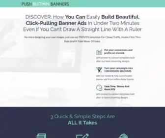 Pushbuttonbanners.com(Push Button Banners) Screenshot