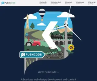 Pushcode.com(Web design) Screenshot