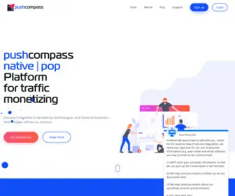 Pushcompass.com(Pushcompass) Screenshot