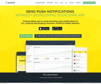 Pushed.co(Send Push Notifications Without Developing Your Own App) Screenshot