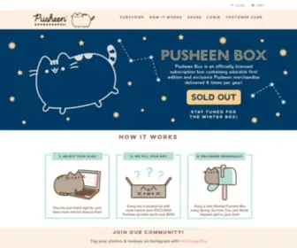 Pusheenbox.com(Pusheen Box) Screenshot