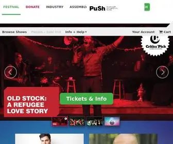 Pushfestival.ca(PuSh International Performing Arts Festival) Screenshot