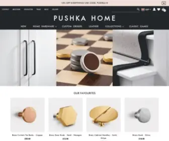 Pushkahome.com(Luxury Homeware) Screenshot