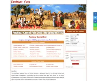 Pushkar-Camel-Fair.com(Pushkar Camel Fair 2019) Screenshot