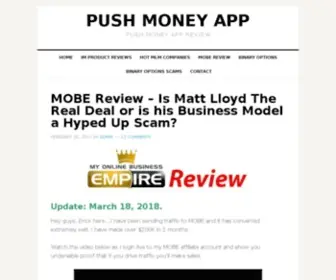 Pushmoneyapps.com(Push Money Apps Reviews) Screenshot